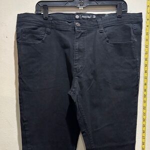 Akademiks Men's Black Relaxed Jeans